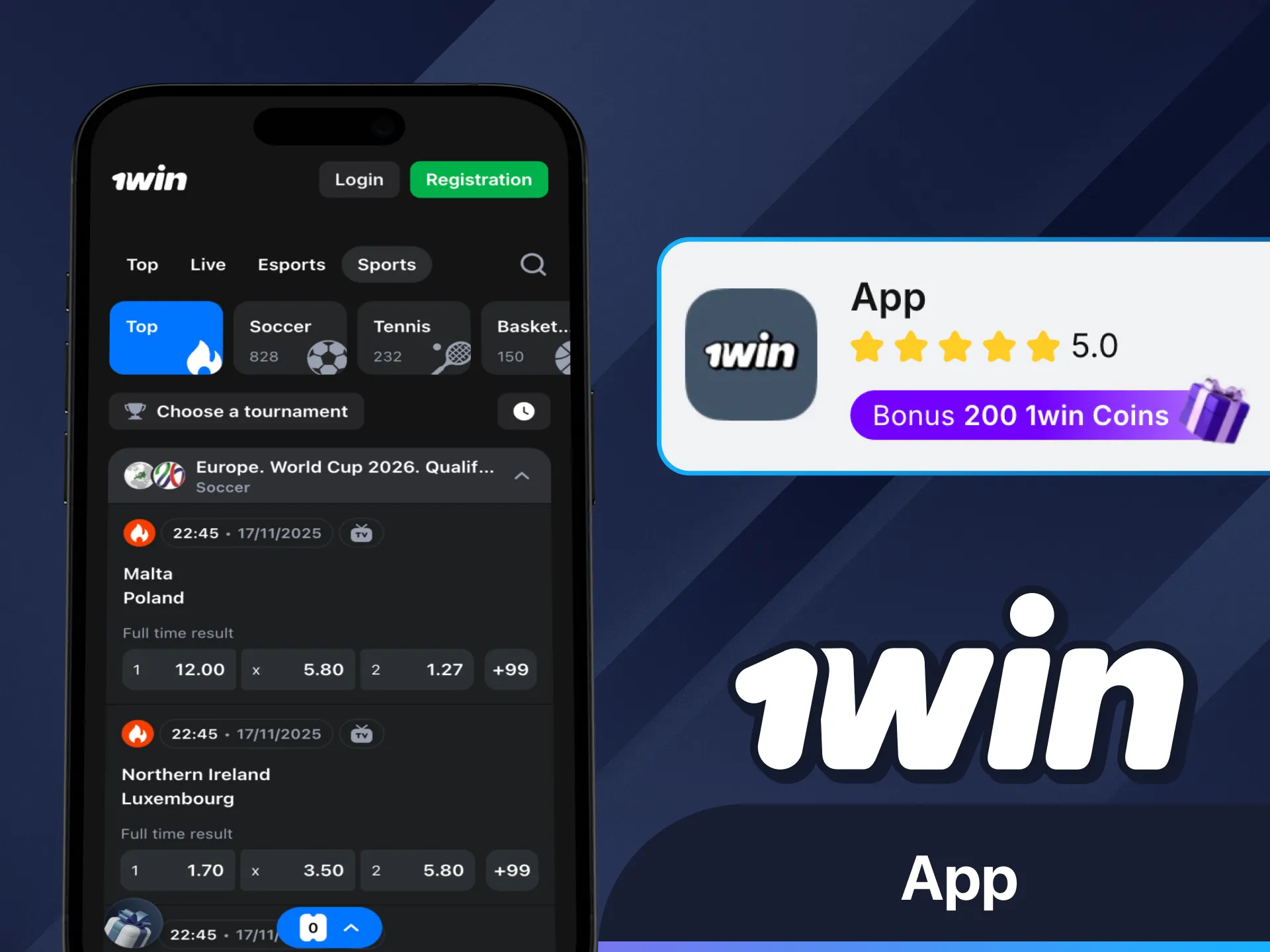 1Win uygulamasıyla istediğiniz zaman at yarışları oynayın.