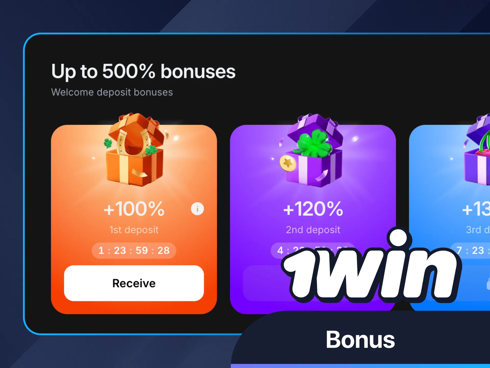 1Win'de özel at yarışı bonuslarından yararlanın.