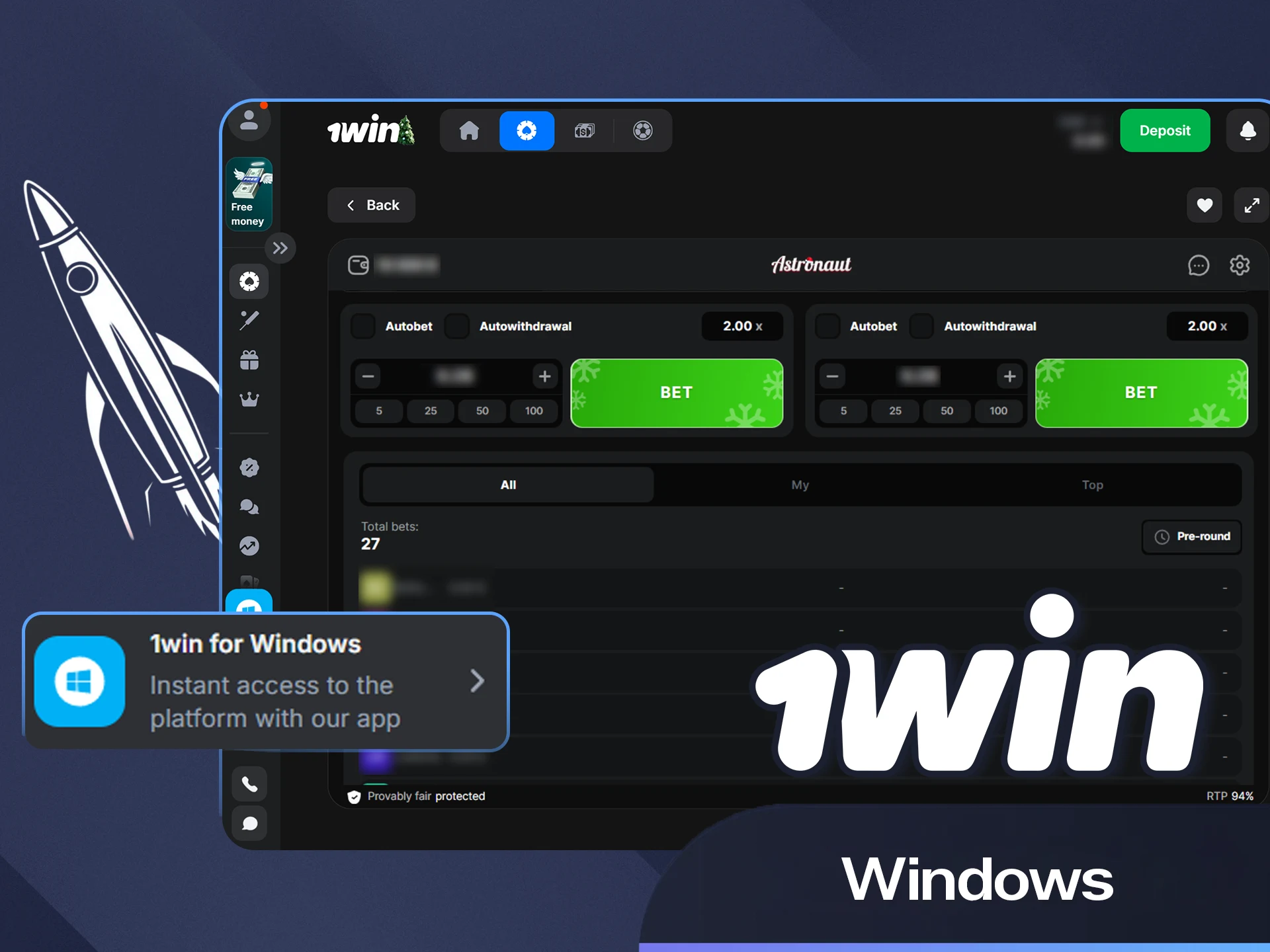 Download the Windows desktop software from the 1win website India now.