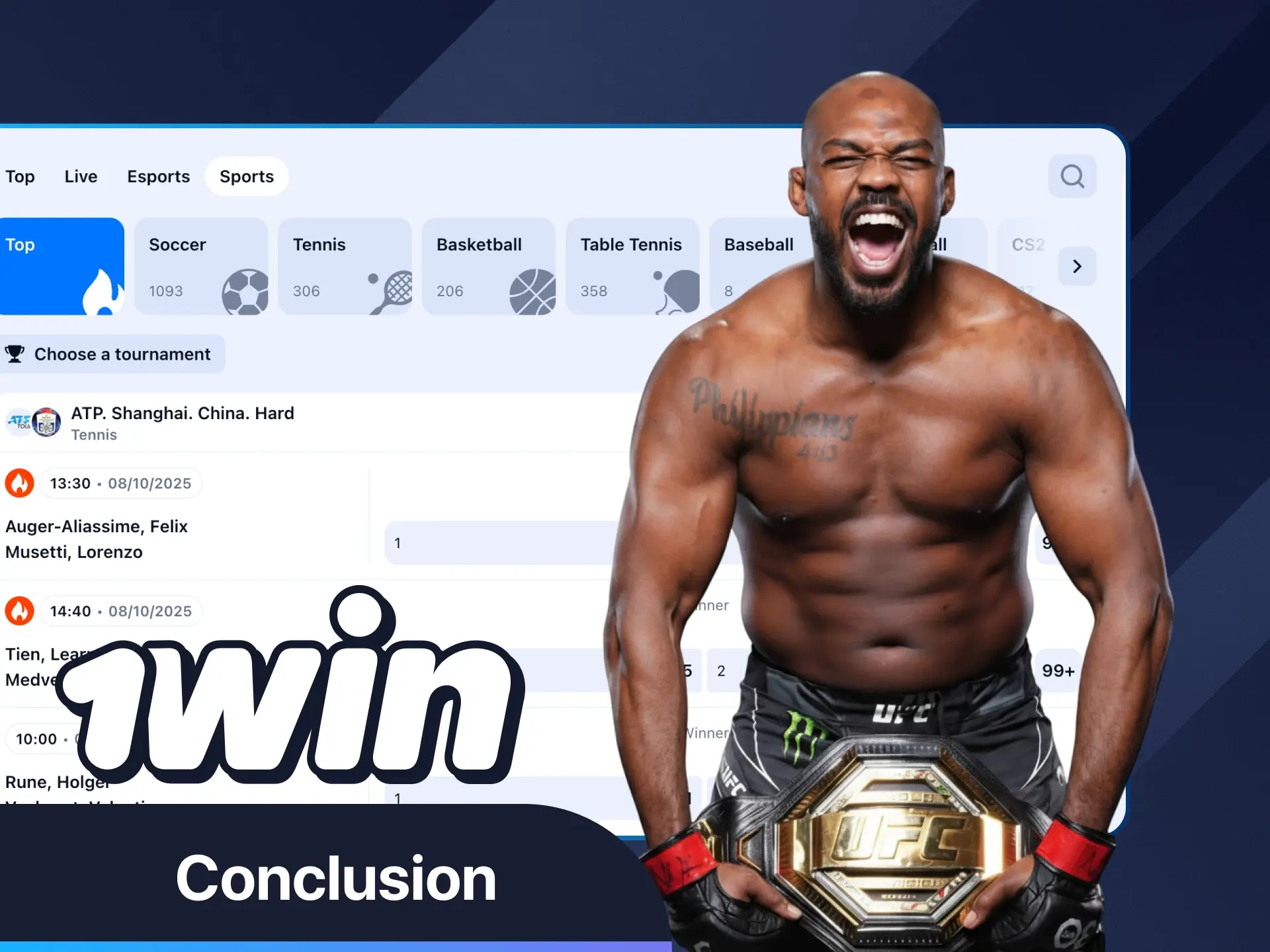 Jon Jones'un sırlarını 1Win ile bugün keşfedin.