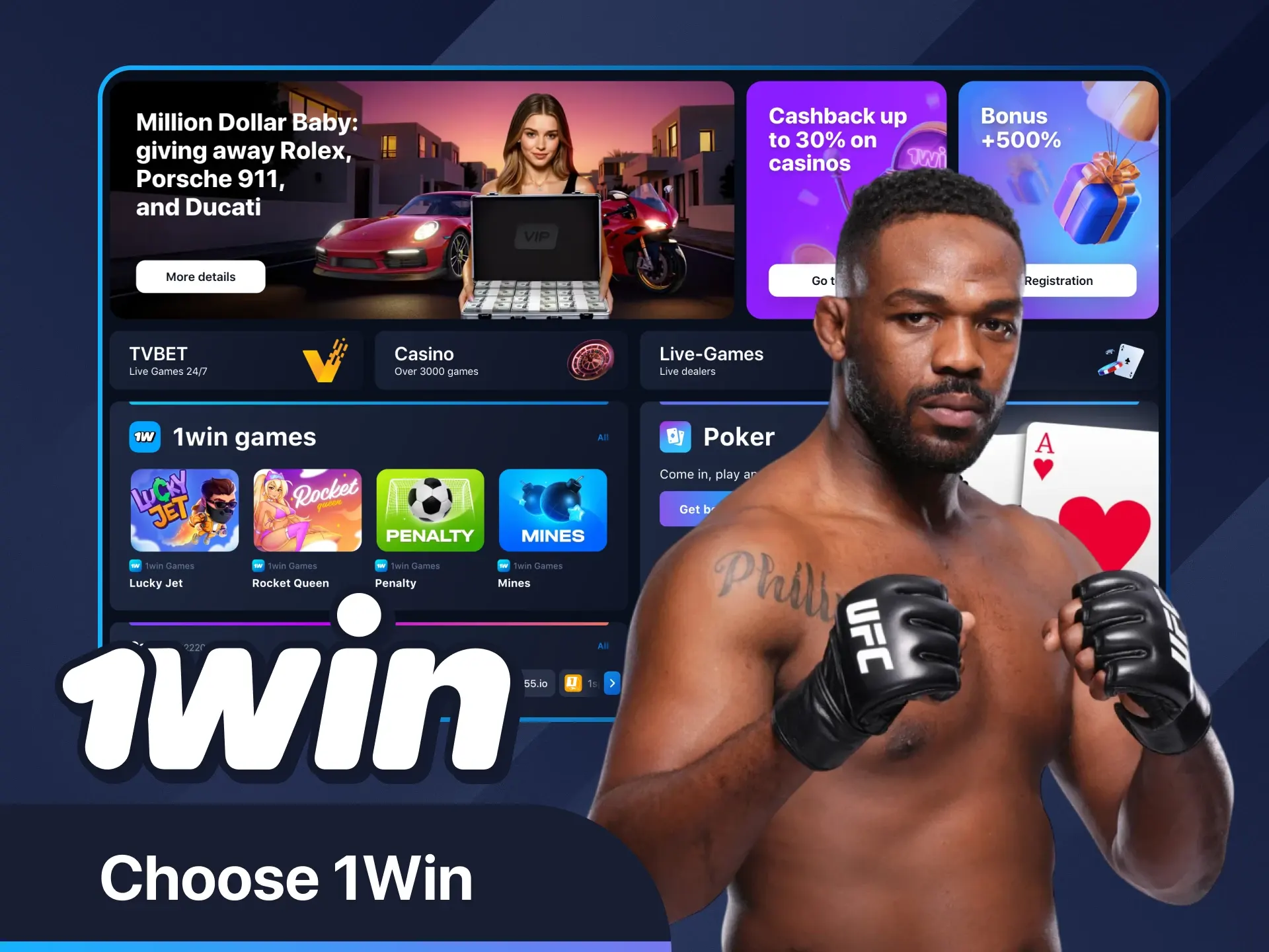 Jon Jones'un neden 1Win'de doğru tercihi yaptığını öğrenin.