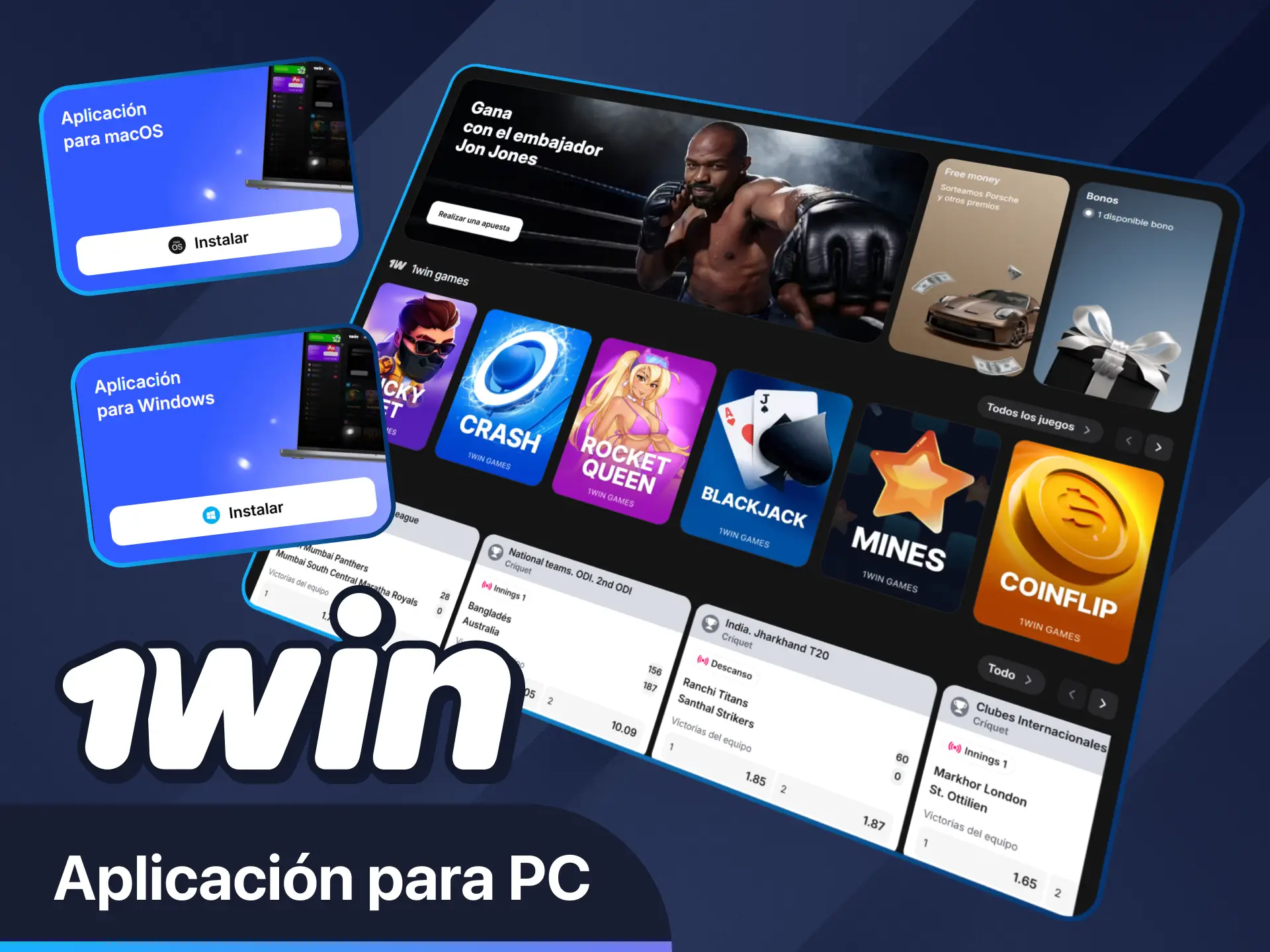 Download the 1win app for PC and play on a bigger screen.