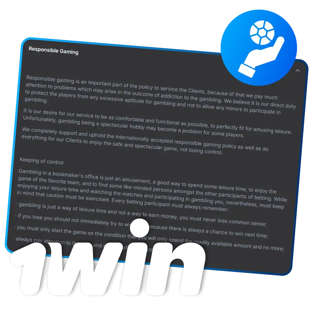 Juega con inteligencia y mantén el control con 1win.